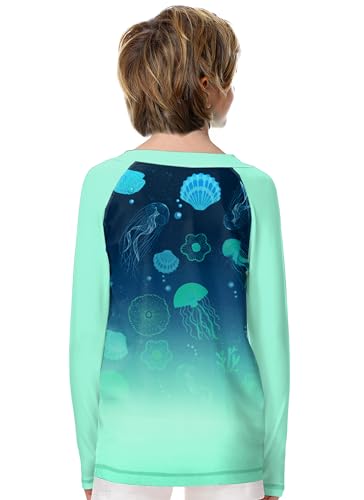 Image of Remimi Unisex Kids Rash Guard Long Sleeve SPF 50+ Tie Dye Sun Shirt 3-12 Years