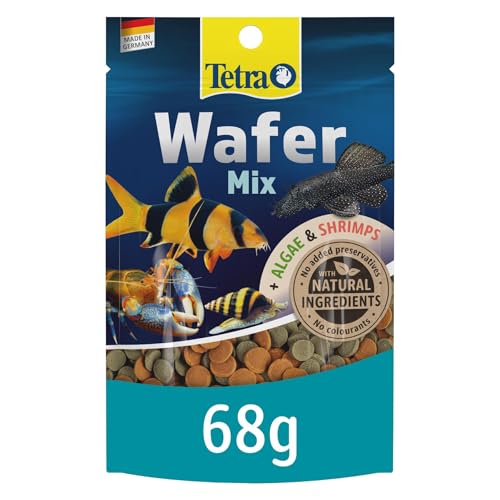 Tetra Fish Food Variety Wafers Complete Fish Food for All Bottom-Feeding Fish and Crustaceans 68 g
