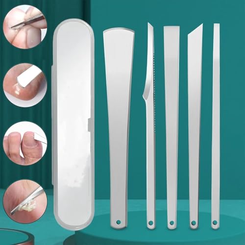 Image of Piercell Pedicure Knife Set | Dead Skin Corn Foot Callus Remover Kit | Personal Care Tool & Accessories | For Ingrown Toenail File /Lifter | Foot Repair Tools With Sharp Blade | Foot Scraper (Set of 1)
