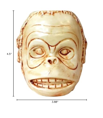BARCONIC® TIKI MUG - MONKEY HEAD - 16 OZ miniatura 5