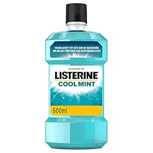 Listerine Cool Mint Mondwater, Mondspoeling Met Intens Frisse Muntsmaak, Bestrijdt Schadelijke Bacteriën Voor Gezond…