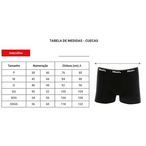 Kit 2 Cuecas Boxer Cot Liso El Bord, Mash, Masculino, Preto/Branco, G