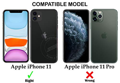 Image of Jkobi Lifetime Anti-Yellow MagSafe Compatible Clear Back Cover Case for Apple iPhone 11 (Sleek Hard Crystal | Shockproof and Camera Protection)