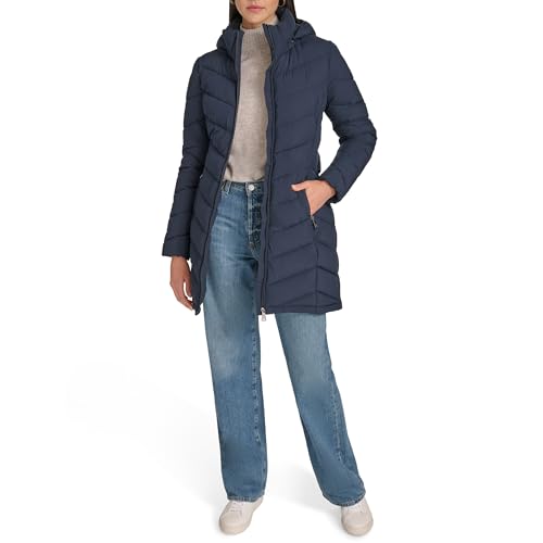 Calvin Klein Women's Outerwear coat, Dark Sapphire, X-Small