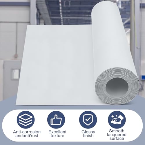 Image of Yaocom White Aluminum Flashing Roll 20 inch x 10ft