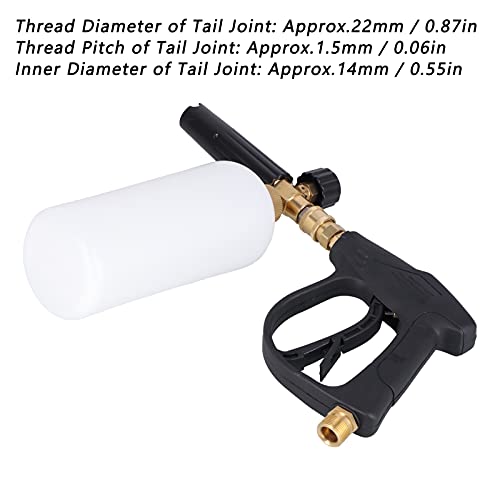 High Pressure Foam Gun, Soap Foam Blaster, with 5 Nozzles, Foam Bottle Set M22x1 - Image 3