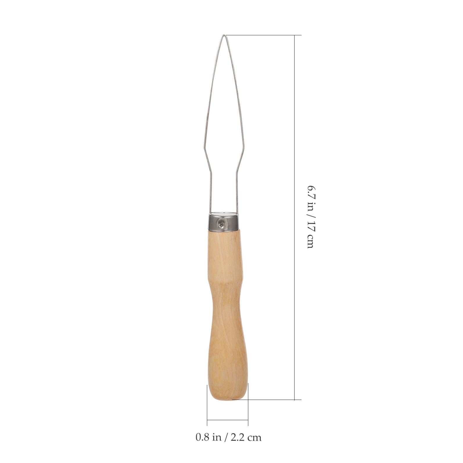 Gancho de Botón de Agarre 3 Piezas Acero Inoxidable Mango de Madera | Ayudante de Botones, Dispositivo de Asistencia para Botones, Resistente al Desgaste y Cómodo de Sujetar