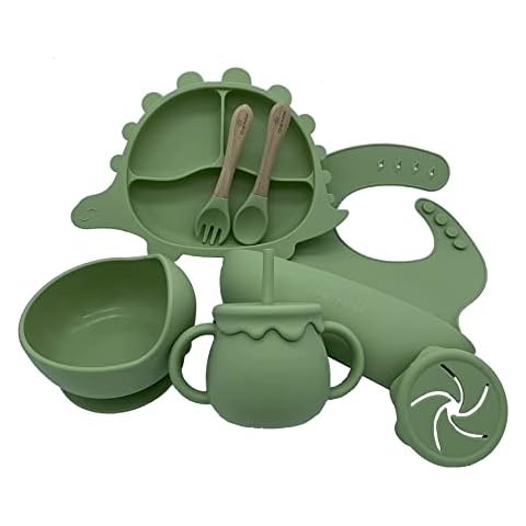 OWNIX Silicone Baby Feeding Set with Suction Cover