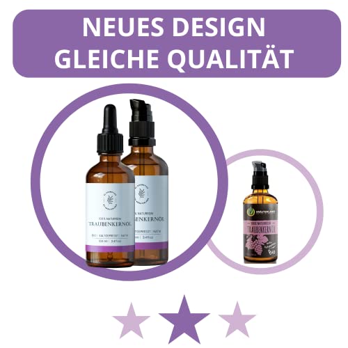 Traubenkernöl von Kräuterland – Kaltgepresstes Bio-Öl 100ml