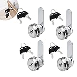 Cerradura De Cilindro Cerradura Palanca 4 Pcs Cerradura Leva Gabinete Bloqueos Buzones Cerraduras Buzones Seguridad Con...