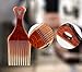 Beomeen Curly Hair Pick Comb, 2 Pack Smooth Afro Lift Detangle Wide Tooth No Frizz Hair Styling Tool for Men