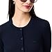 Lacoste Women's Rib Knit Merino Wool Cardigan, Navy Blue, 12