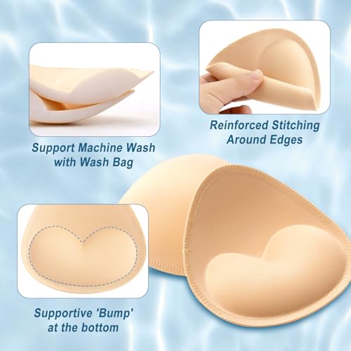 Image of Nimiah Waterproof Bathing Suit Inserts, Push up Padding for Swimsuit Tops