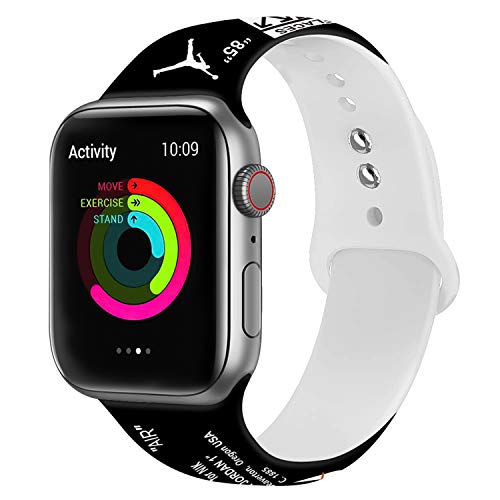Watch Band Compatible with Apple Watch,Apple Watch Bands for Men All Series 38mm 40mm 42mm 44mm Design Hypebeast Graphics Strap (black, 42mm)