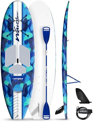 WAVESTORM 9ft6 SUP Kayak Hybrid Stand Up Paddleboard Foam Soft Top SUP for Adults and Kids of All Levels of Paddling Kayak,Blue