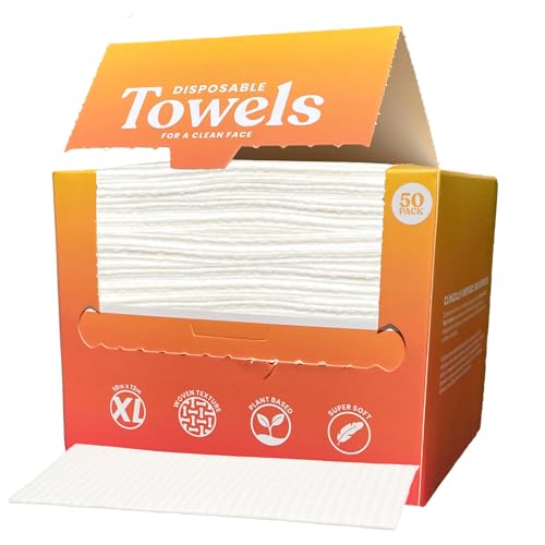 Vacation Club XL Biodegradable Face Towels (50 Count) – Plant-Bas...