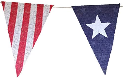 4th of July Decorations Flag Banner - Patriotic Decorations for the Home - Veterens Day Decorations