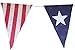 Burlap Flag Banner with Stars and Stripes 4th of July American Flag Print
