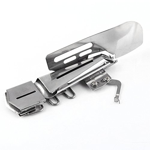 Fockety 1 ud. Accesorio de Cinta Al Bies para Máquina de Coser Industrial, Mantiene la Cinta Recta Gracias a las Guías, Compatible con la Mayoría de las Máquinas con Bloqueo Plano de 2-3 Agujas, 4