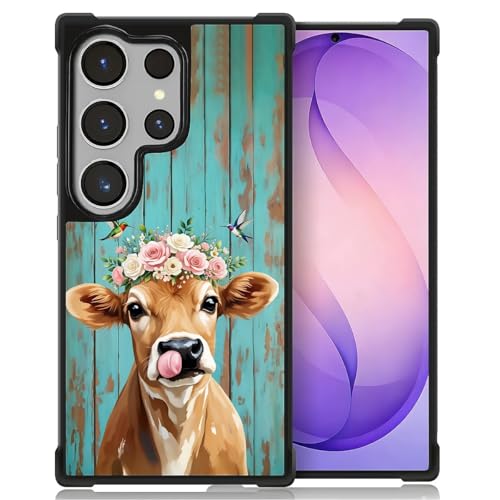 Coque Galaxy S26 Ultra colibris couronne de fleurs bois vert