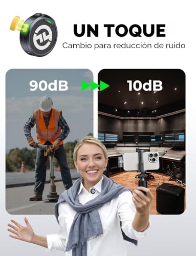 Miniatura 3 de Hollyland Lark M2 Micrófono Inalambrico Solapa Compatible Con Teléfonos Android, Iphone 15, 300 M, Hi-Fi Audio, Cancelación De Ruido, 30h Duración, Micrófono Inalámbrico Para Livestream Vlog - Negro
