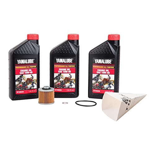 Tusk 4-Stroke Oil Change Kit Yamalube All Purpose 10W-40 For Yamaha GRIZZLY 600 4x4 1998-2001