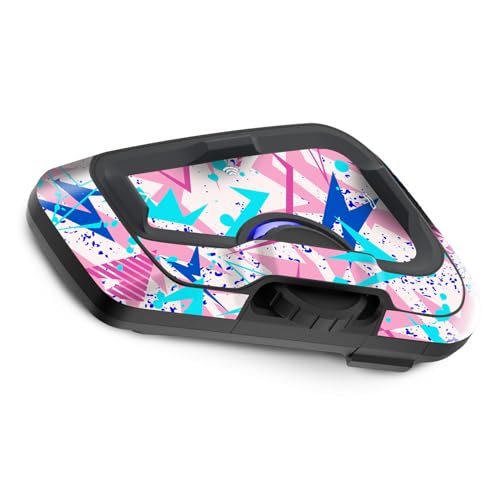 MC MOTOPARTS Headsets Protective Cover Decal Sticker 2 pcs Pink Blue Compatible with Cardo Freecom 4X 2X