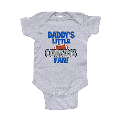 NanyCrafts' Daddy's Little Cowboys Fan Baby Bodysuit 18 Months Heather