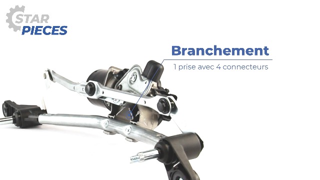 Mécanisme Complet Essuie-Glace Avant + Moteur - Compatible Renault Clio 3 (2005-2014) - Réf. 7701061590