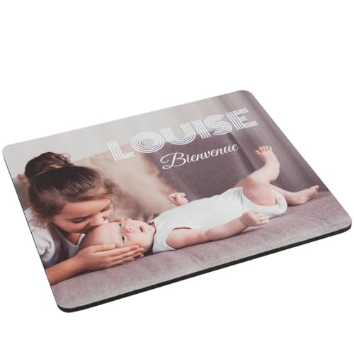 Tapis de Souris personnalisé Photo Rectangle – Tapis Souris Rectangle imprimé Photo, Texte, Image ou Logo en Couleur