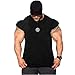 Cabeen Uomo Maglietta Palestra Sport Body Building Allenamento T-Shirt Tank Top Cotone