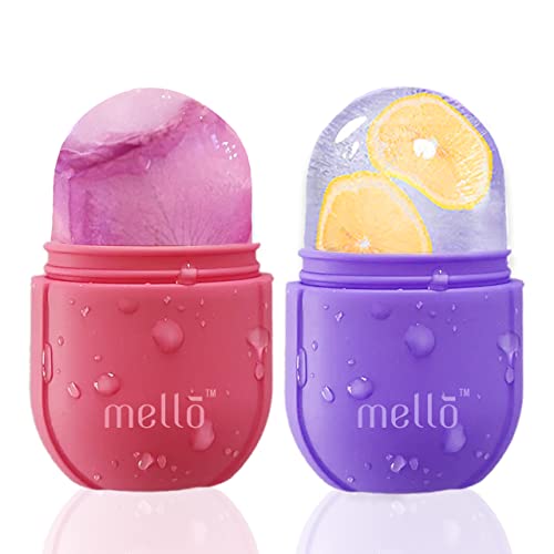 Image of MELLO Ice Roller for Face, Ice Roller for Face Massager, Face Ice Roller to Enhance Skin Glow, Shrink & Tighten Pores, Reusable Facial Ice Roller(Pink,Purple)