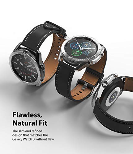 Image of Ringke Bezel Styling for Galaxy Watch 3 45mm Bezel Ring Adhesive Cover Anti Scratch Stainless Steel Protection for Galaxy Watch 3 45mm Accessory - Silver [45-02]