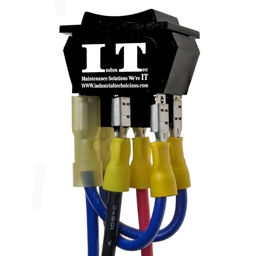 Interrupteur de marche arrière Industec 12V pour inverser la rotation moteur sans court-circuit