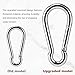 DiDiBirDi Horse Tie Ring, 304 Stainless Steel Tie Ring for Horses for Indoor and Outdoor Horse Trailers with Enlarged and Thickened Clip (3 Pack)