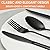 72-Piece Black Silverware Set, Umite Chef Flatware Set with Steak Knives for 12, Food-Grade Stainless Steel Cutlery Set, Includes Spoons Forks Knives, Kitchen Cutlery for Home Office Restaurant Hotel
