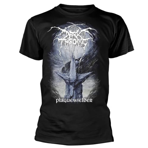 T-shirt Darkthrone Plaguewielder Razamataz noir en coton pour fan de metal