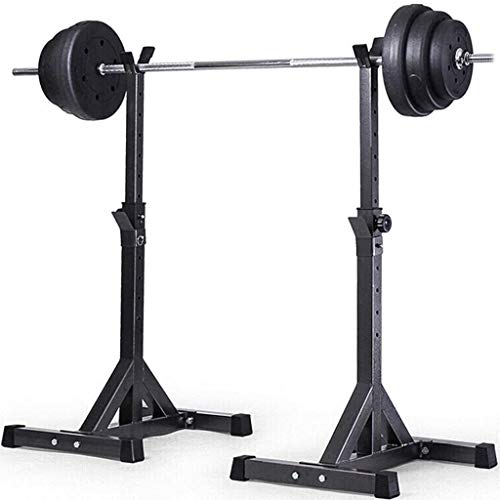 OTQEFTN Squat Stand Dipping Station Weight Bench Press Stand Adjustable Home Portable Dumbbell Rack Rack Sturdy Steel Squat Barbell Free Bench Press Gym, Maximum Load 100Kg,