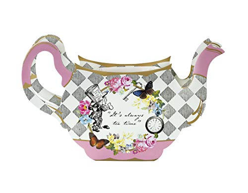 Talking Tables Tsalice-Teapotvase Jarrón Tetera Alicia en el País de Las Maravillas | Centro de Mesa de Flores | para… - Imagen 8