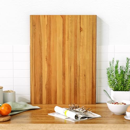 Tabla de Cortar de Madera Teak Extra Grande Reversible miniatura 3