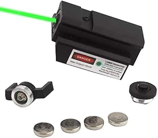 2 in 1 Tactical Pistol Red Dot Laser s-i-g-h-t Or 180 Lumen Cree LED Flashlight Or Combo Hunting Accessories for Pistol Guns 1911 M9 G-Lock 17,19,20,21,22,23,30,31,32 (Green Laser Only)
