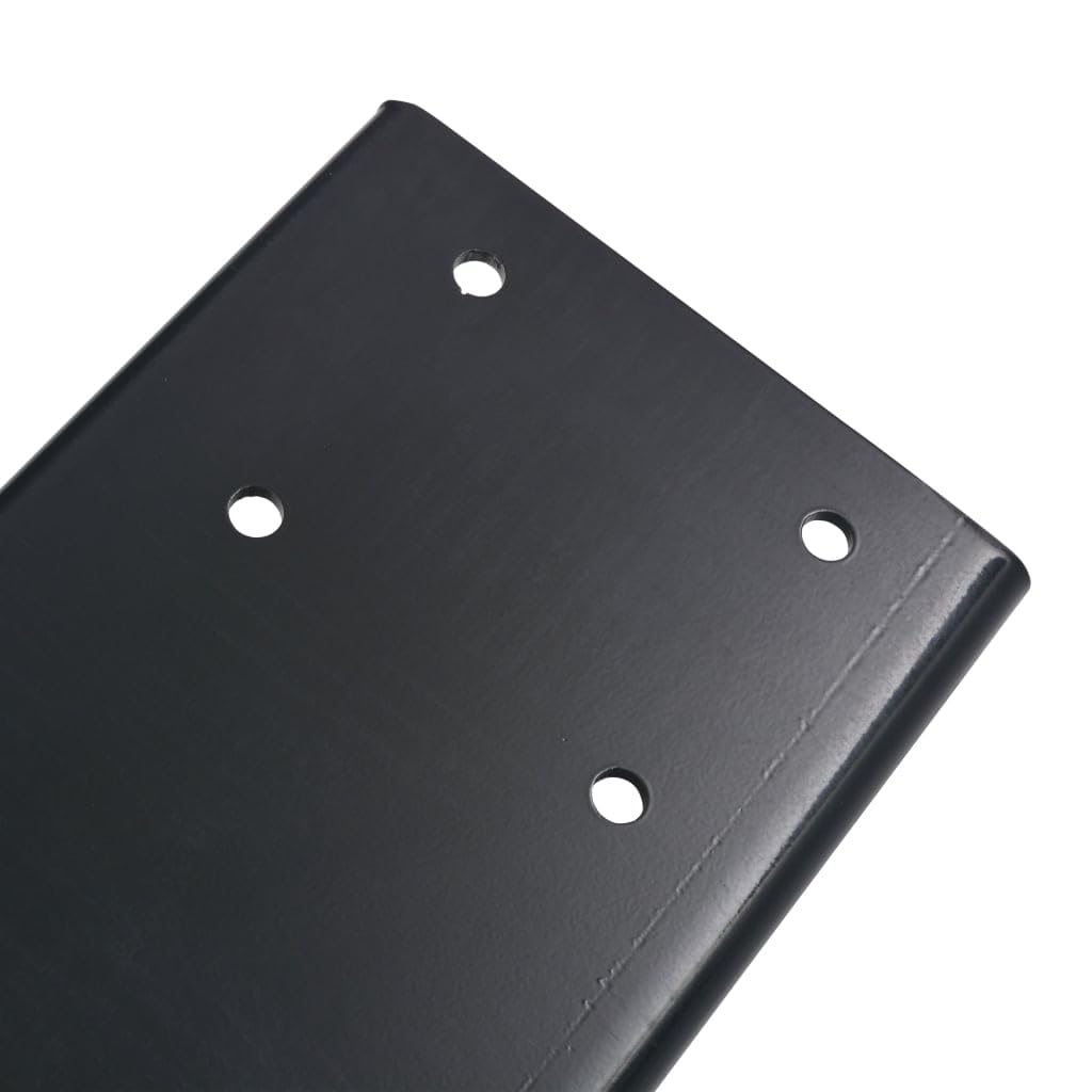 vidaXL Placa Montaje Cabrestante Eléctrico Base Soporte Universal Acero Sistemas Tracción Elevación Cargas Coches Barcos Remolques Motos 5440 kg Negro