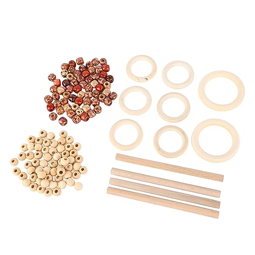 Acessórios de Roupas Acessórios de Roupas e Periféricos Cordão Com Contas de Madeira Anéis de Madeir