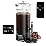 GKFF Coffee Urn Commercial Coffee Maker, 9.5 L 60 Cups,Multi-Functional Hot Chocolate Machine,Transparent Electric Percolator Coffee Pot for Catering Hot Water Urn for Hot Cocoa, Drink, Tea, Juice