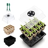 🌱【Amplia aplicación】 este kit de bandejas se utiliza ampliamente en flores, verduras, frutas, árboles y otros cultivos agrícolas. Perfecto para jardineros, cultivadores y granjeros. También es ideal para plantar en familia, puede experimentar la diversión de plantar en casa con su familia e hijos.