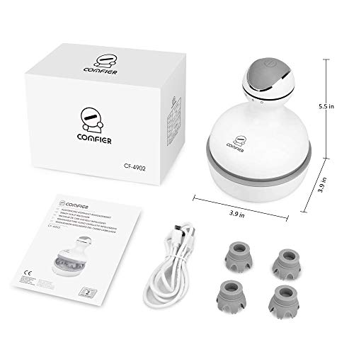 Comfier Elektrisches Kopfhaut-Massagegerät, portables Kopfmassagegeräte wasserdicht, kabellos und wiederaufladbar… - Image 8