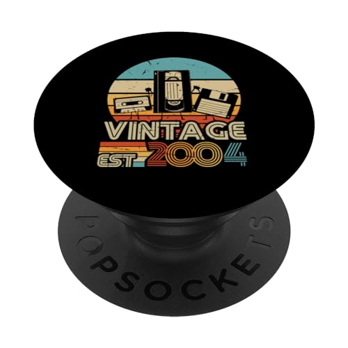 2004 Vintage Cumpleaños Retro Edición Limitada Hombres Mujer PopSockets PopGrip Intercambiable