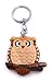 Produktbild H-Customs Dicke Eule Kautz Vogel Holz Edel Handmade Schlüsselanhänger Anhänger