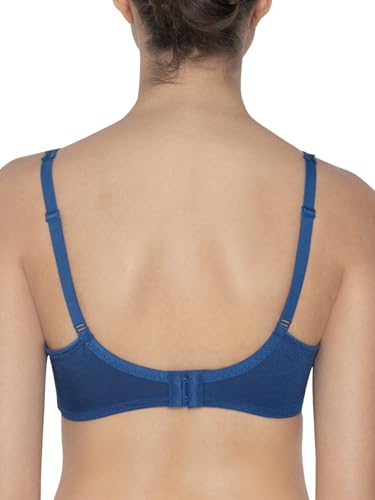 Image of Triumph International Minimizer Women Bra Wired Non Padded High Support Big Cup Lingerie Visual Bust Reduction Comfort Bra Floral Lace Full Coverage Shapewear Wide Straps & U-Back Support Pack of 1