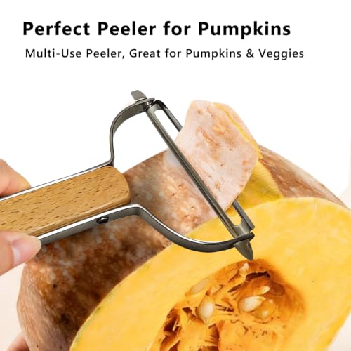 Vegetable Peeler Cabbage Shredder 304 Stainless Steel & Beechwood Handle | Extra-Wide Stainless Steel Blade & Non-Slip Grip for Effortless Coleslaw, Salad & Meal Prep - Commercial Grade Kitchen Tool - image 5